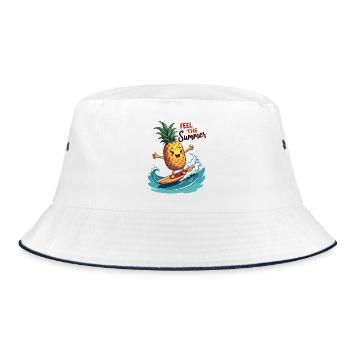 Ananas Surfer Surf Feel L’été - Bob - blanc/marine - Devant