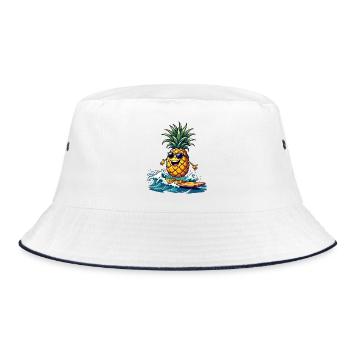 Ananas Surfer Surf Feel L’été - Bob - blanc/marine - Devant