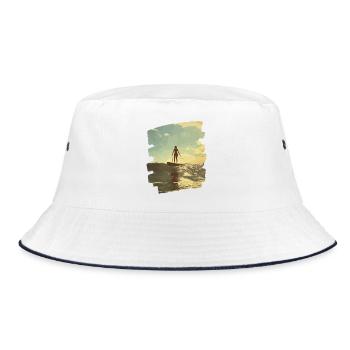Stand-up paddle SUP - Bob - blanc/marine - Devant