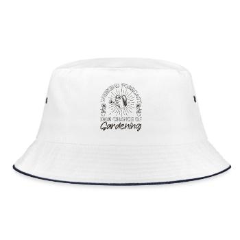Plant Lover Gardening Weekend - Bucket Hat - white/navy - Front