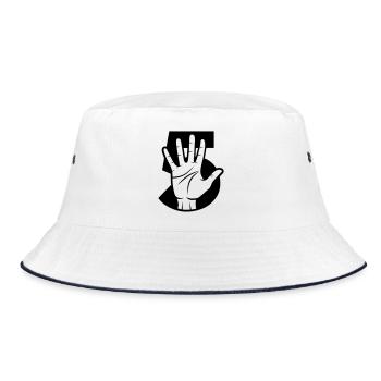 Give me 5 - impact - Bucket Hat - white/navy - Front