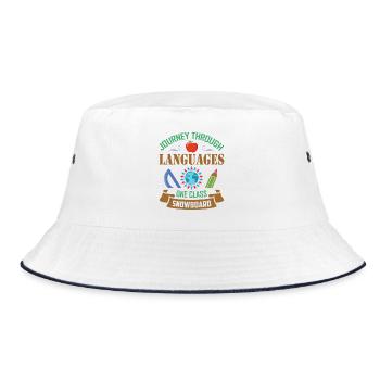 ESL-Lehrer ESL Unterricht - Bucket Hat - Weiß/Navy - Vorne