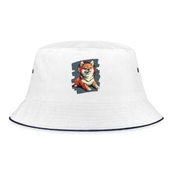 Shiba Inu - Bob - blanc/marine - Devant