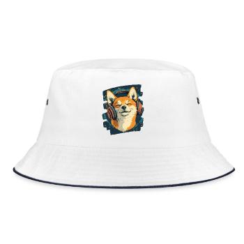 Shiba Inu - Bob - blanc/marine - Devant