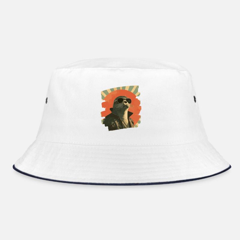 Robbe - Bucket Hat - Weiß/Navy