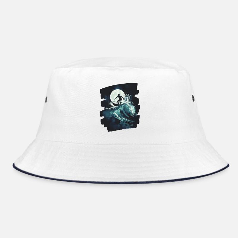 Surfer Surfing Surfboard Surfing Bucket Hat