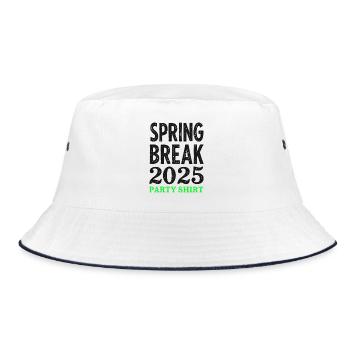 Chemise de fête Spring Break 2025 - Bob - blanc/marine - Devant