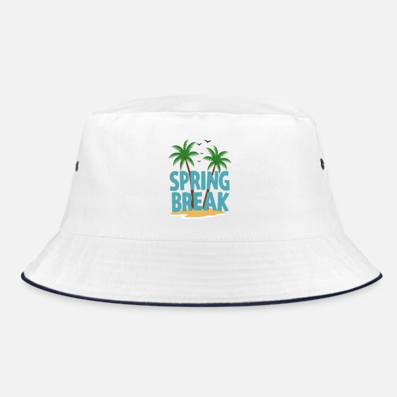Spring Break Palmen Strand Bucket Hat