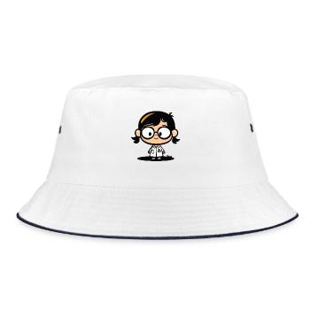 Scientifique mignon – Blouse de laboratoire et lunettes - Bob - blanc/marine - Devant