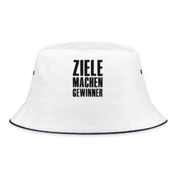 Goals Make Winners Founders Entrepreneurs Startup - Bucket Hat - white/navy - Front