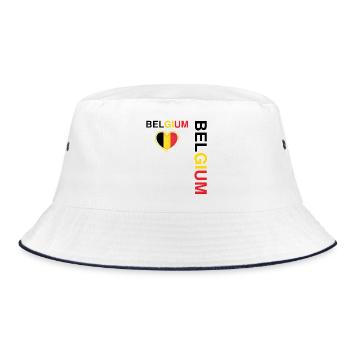 BELGIUM team supporter football - Bob - blanc/marine - Devant