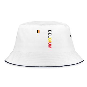 BELGIUM team supporter football - Bob - blanc/marine - Devant