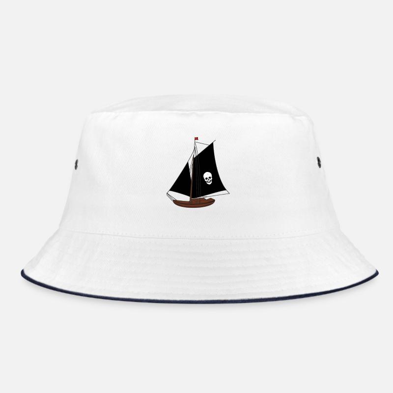 Sailing Ship Ships Sailing Ship Pirates Kids Bucket Hat