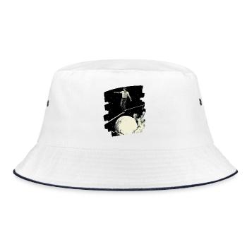 Slackline Slacklining Balance - Bucket Hat - white/navy - Front