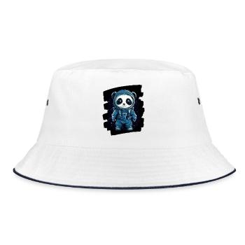 Panda Astronaute - Bob - blanc/marine - Devant