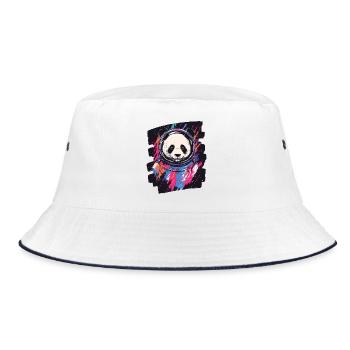 Panda Astronaute - Bob - blanc/marine - Devant
