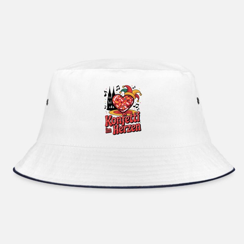 Köln Konfetti Im Herzen Karneval Herz Kölner Köln Bucket Hat