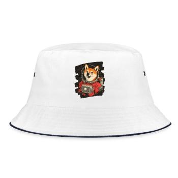 Shiba Inu Astronaute - Bob - blanc/marine - Devant