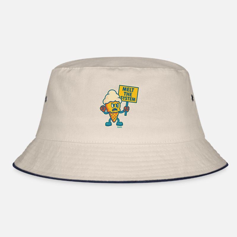 Rebellisches Eis mit „Das System schmelzen“ Bucket Hat
