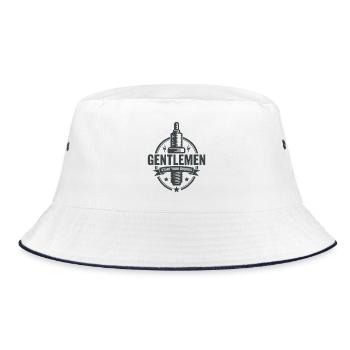 Gentlemen Start Your Engines Motorsport - Bucket Hat - white/navy - Front