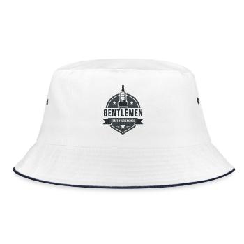 Gentlemen Start Your Engines Motorsport - Bucket Hat - white/navy - Front