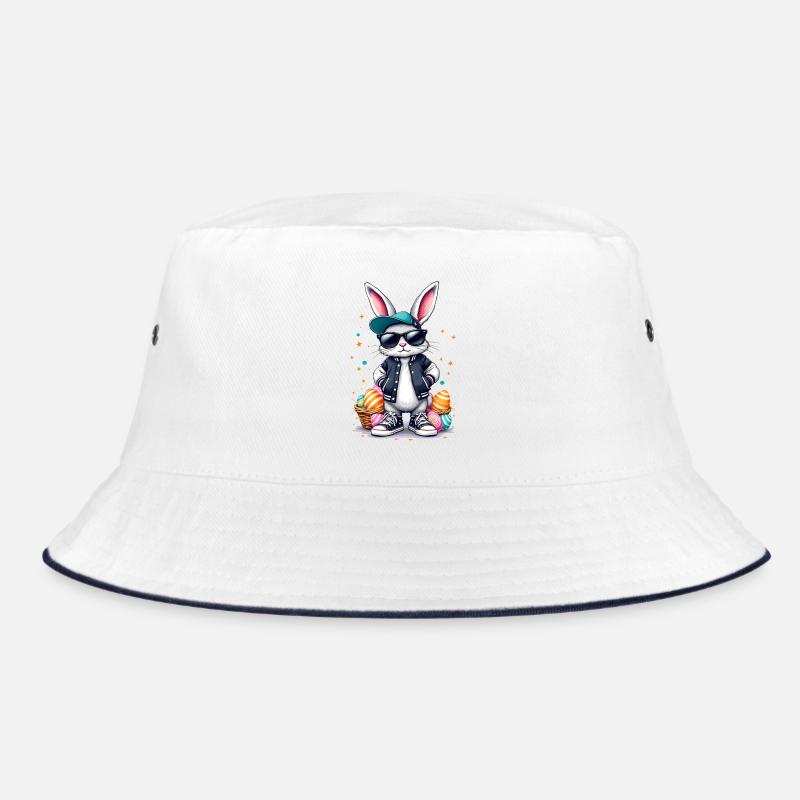 Lapin élégant avec panier de Pâques Bob