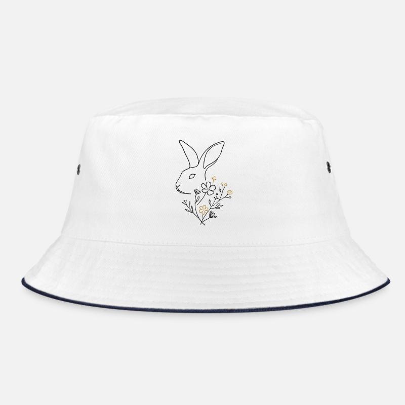 Fleurs de lapin de Pâques Style rétro vintage Bob