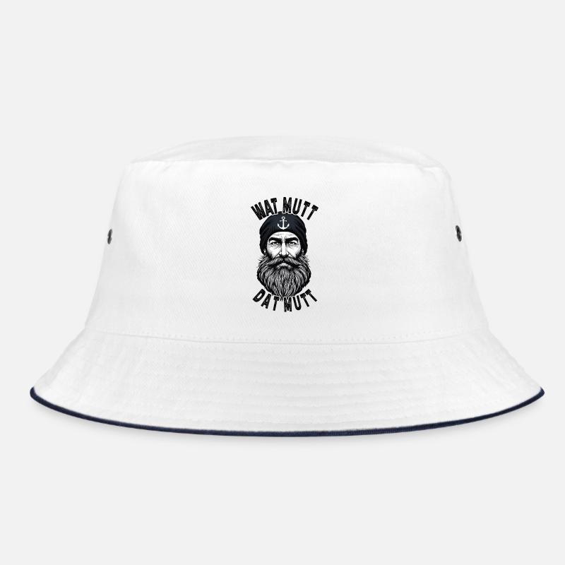 Ostfriesische Nordsee Seemann Wat Mutt Dat Mutt Bucket Hat