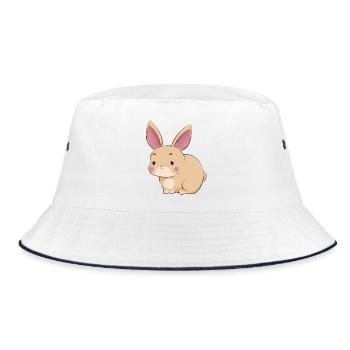 Hare - Bucket Hat - white/navy - Front