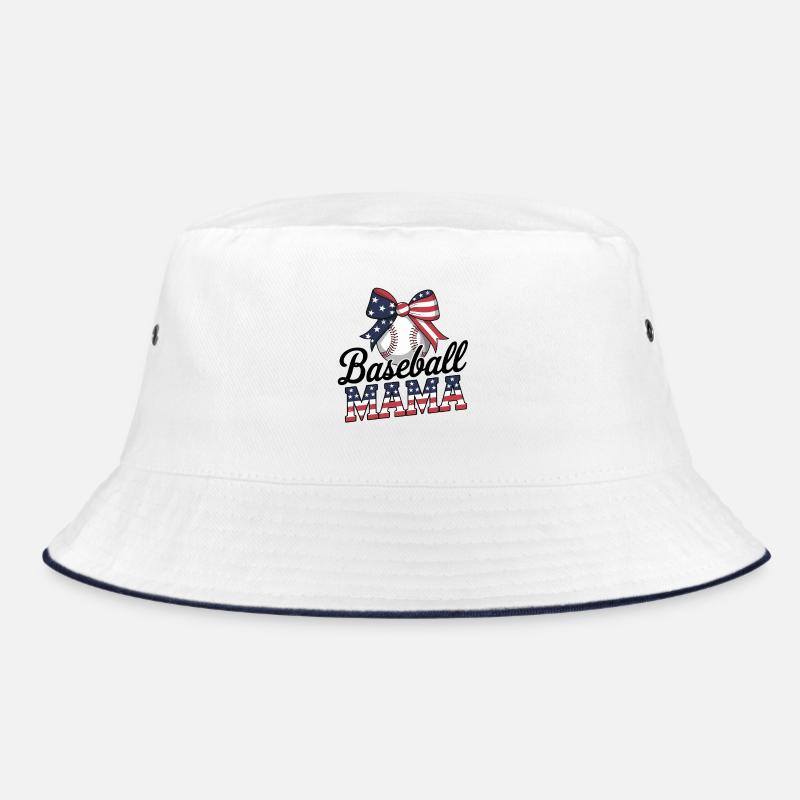 Baseball maman drapeau arc fierté design - Bob - blanc/marine