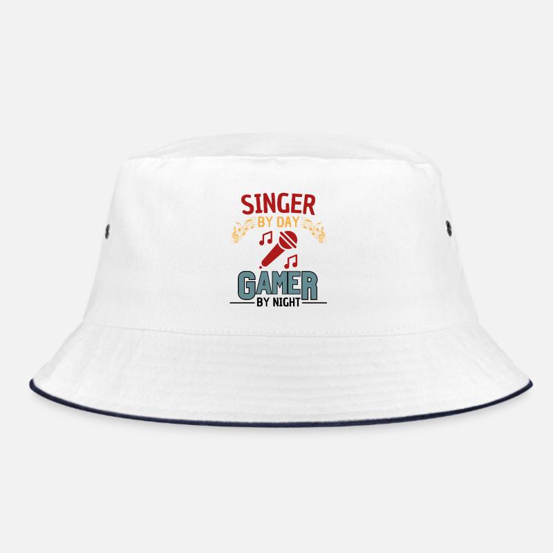 Singer Gamer Saying Design Bucket Hat