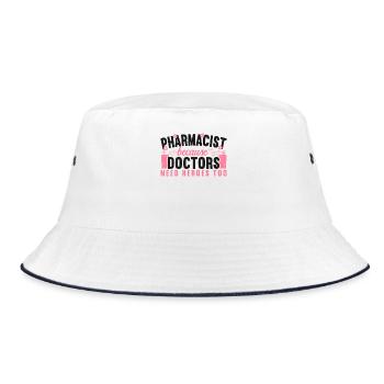 Technicien en pharmacie - Bob - blanc/marine - Devant
