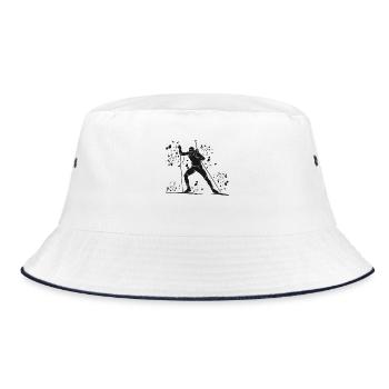 Biathlet Nordische Kombination Biathlon - Bucket Hat - Weiß/Navy - Vorne