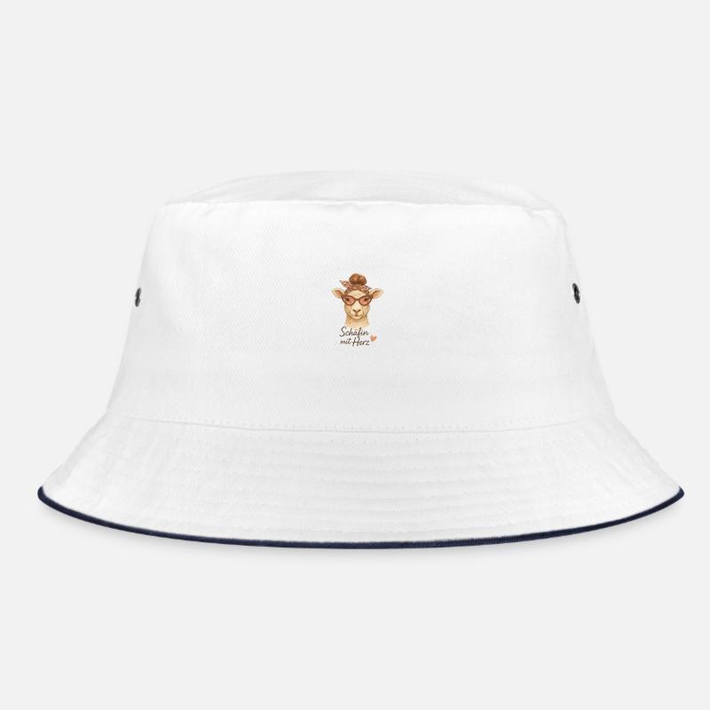 Shepherdess with a heart – funny design for Bucket Hat