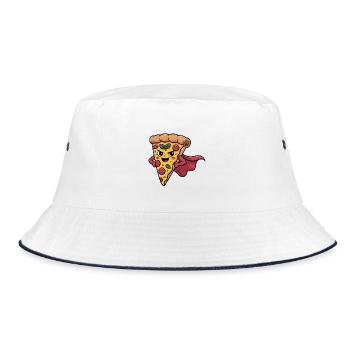 Motif de pizza amusant pour les fans de pizza - Bob - blanc/marine - Devant