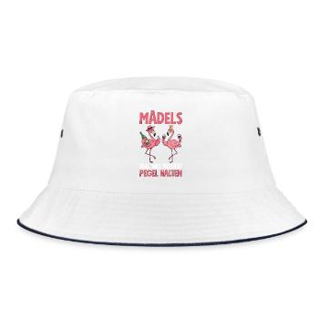 Girls no matter what happens Maintain levels - Bucket Hat - white/navy - Front