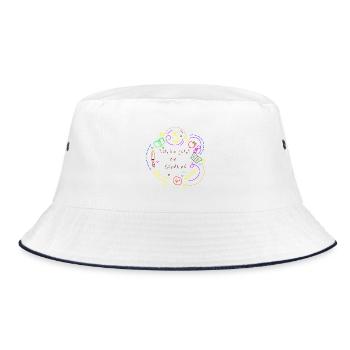 Schoolchild - Bucket Hat - white/navy - Front