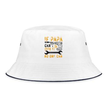 Outil de dicton de papa artisan - Bob - blanc/marine - Devant