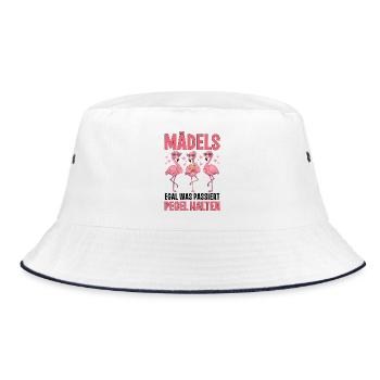 Les filles, peu importe ce qui se passe, Level Hold Flamingo - Bob - blanc/marine - Devant