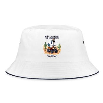 Desert Unicorn - Bucket Hat - white/navy - Front