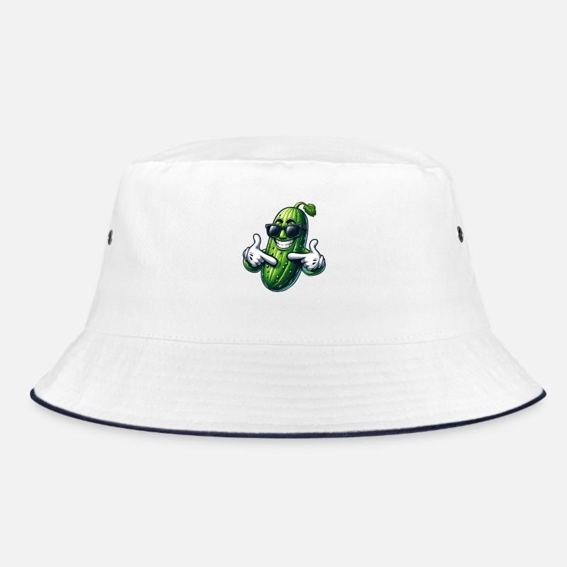 Coole Gurke mit Sonnenbrille Sommerstyle Eitelkeit Bucket Hat