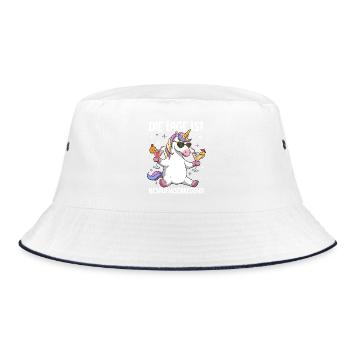 The situation is drunkenness - Bucket Hat - white/navy - Front