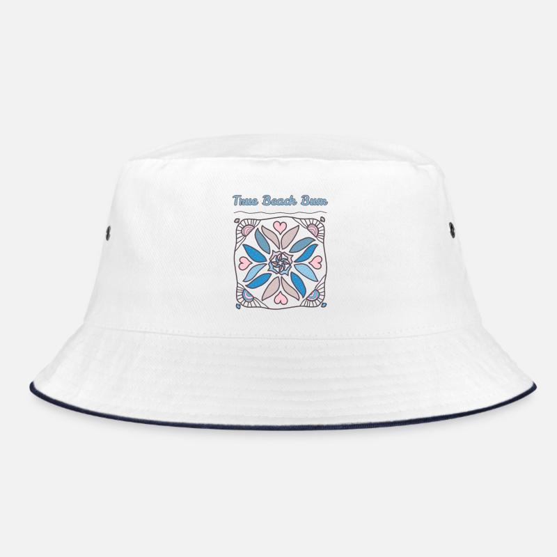 True Beach Bum Mandala Print Bucket Hat