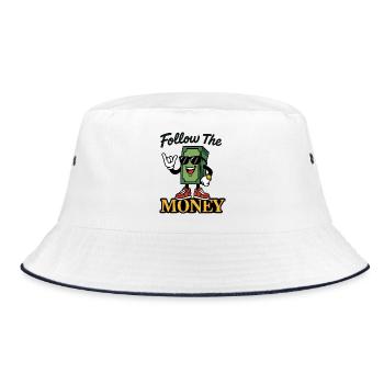 Follow The Money - Bucket Hat - white/navy - Front