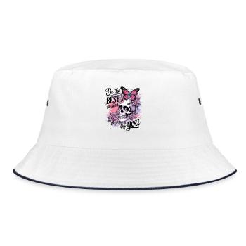 Be the best version of you - Bucket Hat - white/navy - Front