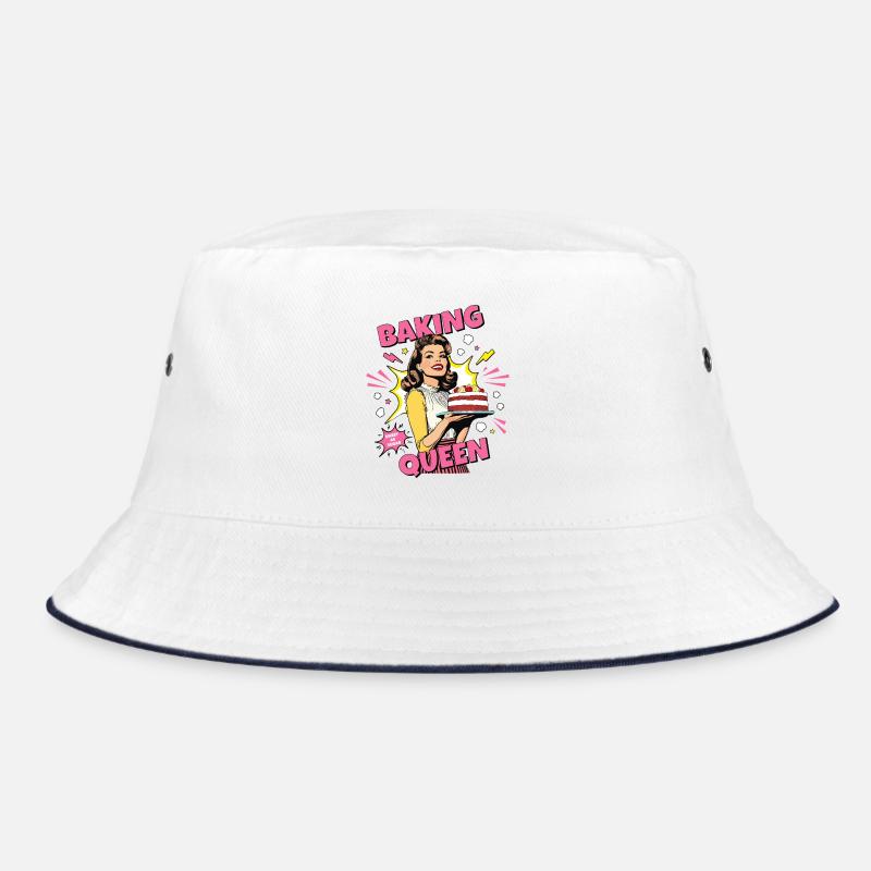 Backen Torte Backkönigin Backfee Bäckerin Pop Art Bucket Hat