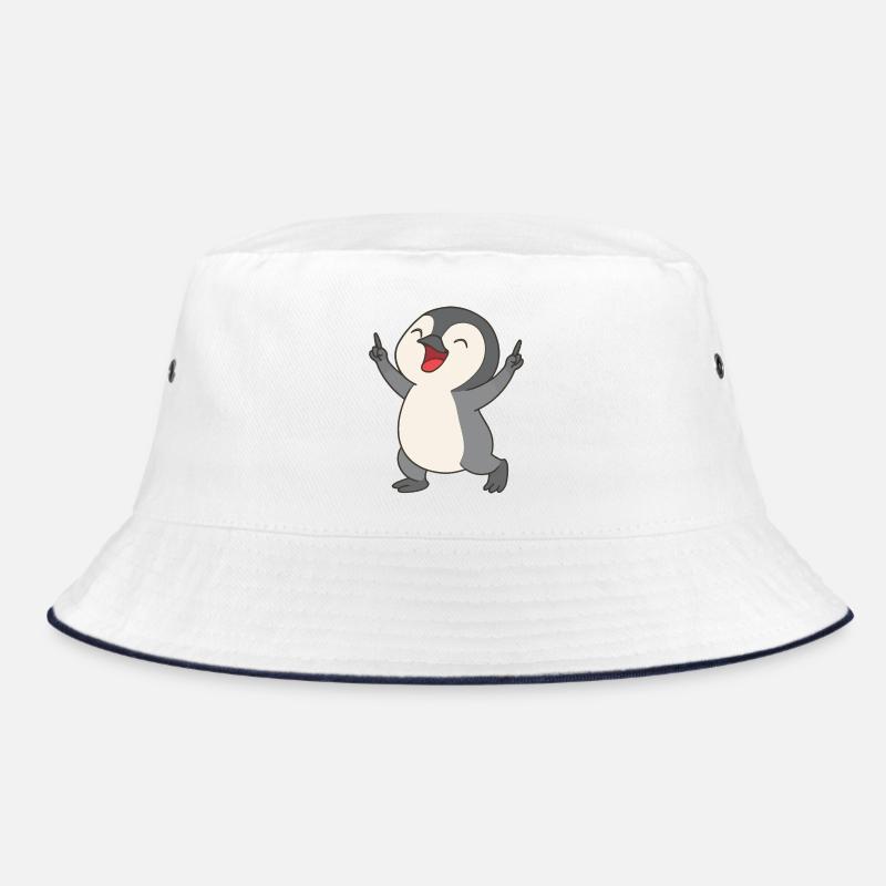 Happy penguin chick Bucket Hat