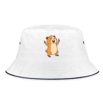 Happy Cavy Kid - Bucket Hat - white/navy - Front