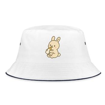 Lapin en flacon - Bob - blanc/marine - Devant