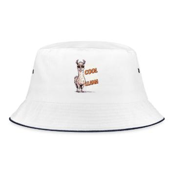 C’est une chemise Cool Llama - Bob - blanc/marine - Devant